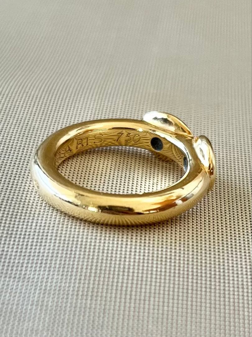 CHAUMET】ショーメ エメラルドサファイア K18リング