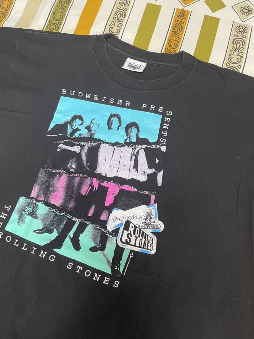 ローリングストーンズ➕バドワイザー◼️90sビンテージ・Tシャツ◼️USA製オールド