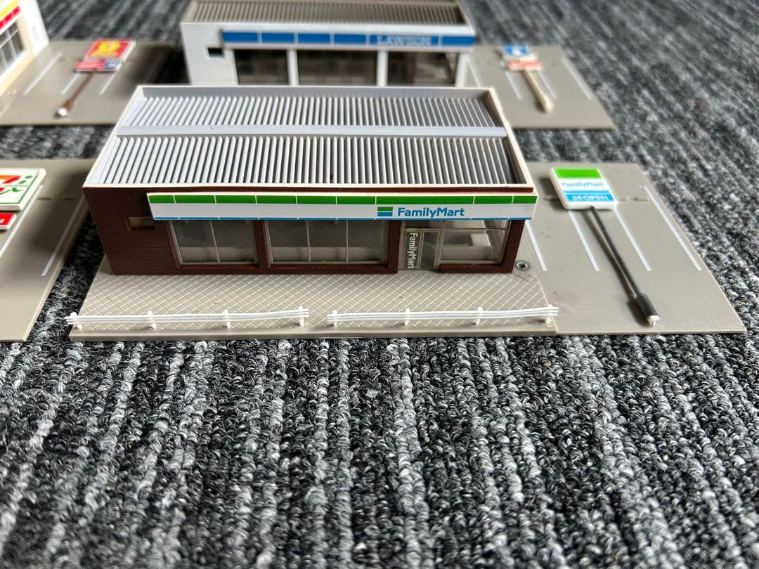 Nゲージ コンビニエンスストア模型 4つセット