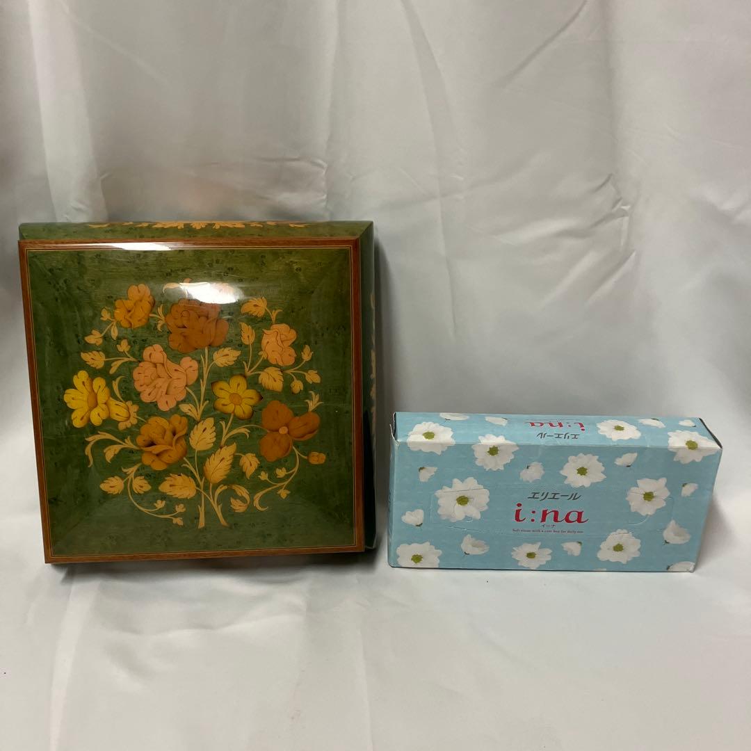 イタリア製 象嵌 ジュエリーボックス鍵付 大きいサイズ インテリア