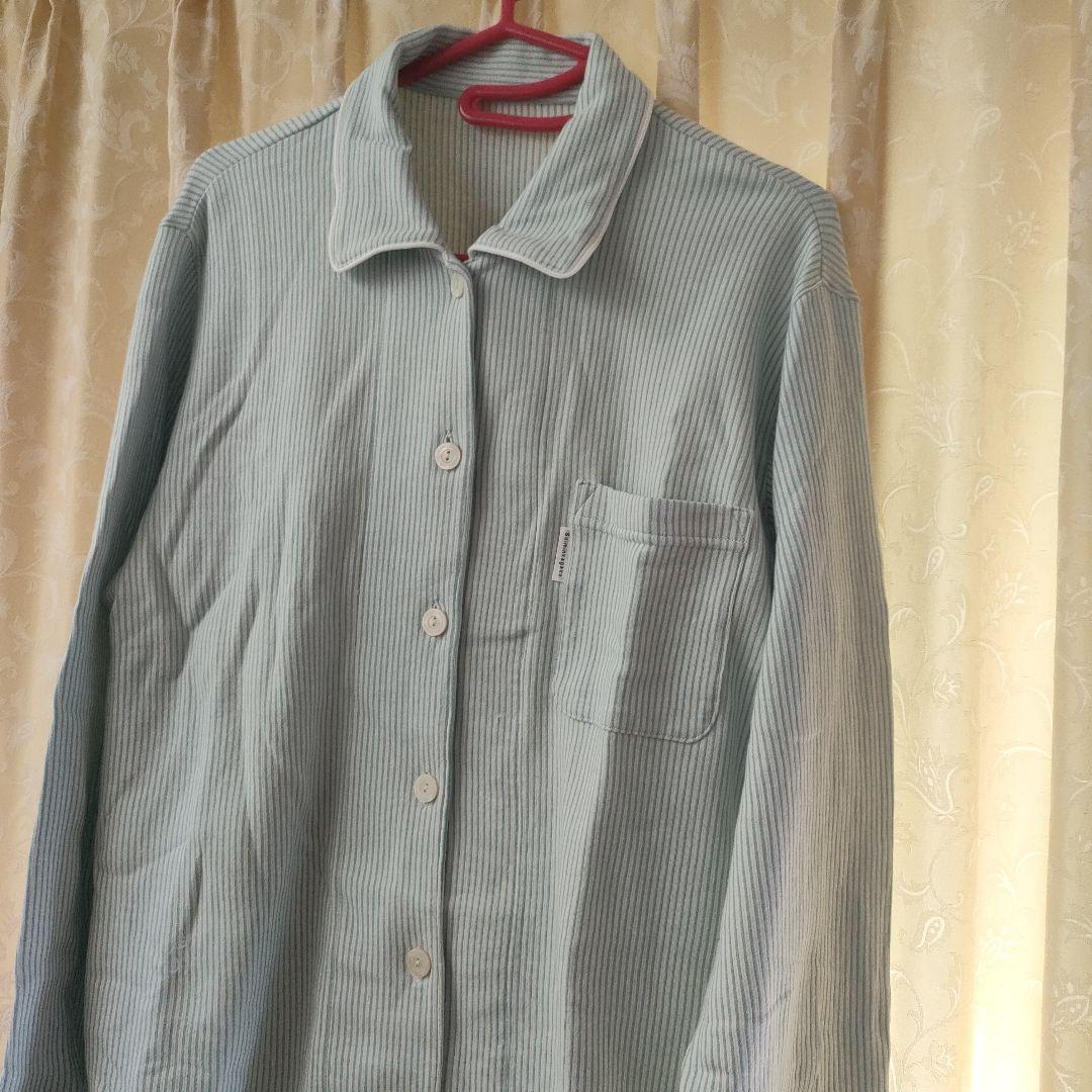 新品未使用★ワコール wacoal 睡眠科学 パジャマ 可愛いグリーン　Lサイズ ワコール Wacoal 睡眠科学 レディース シャツパジャマ 長袖 上下セット