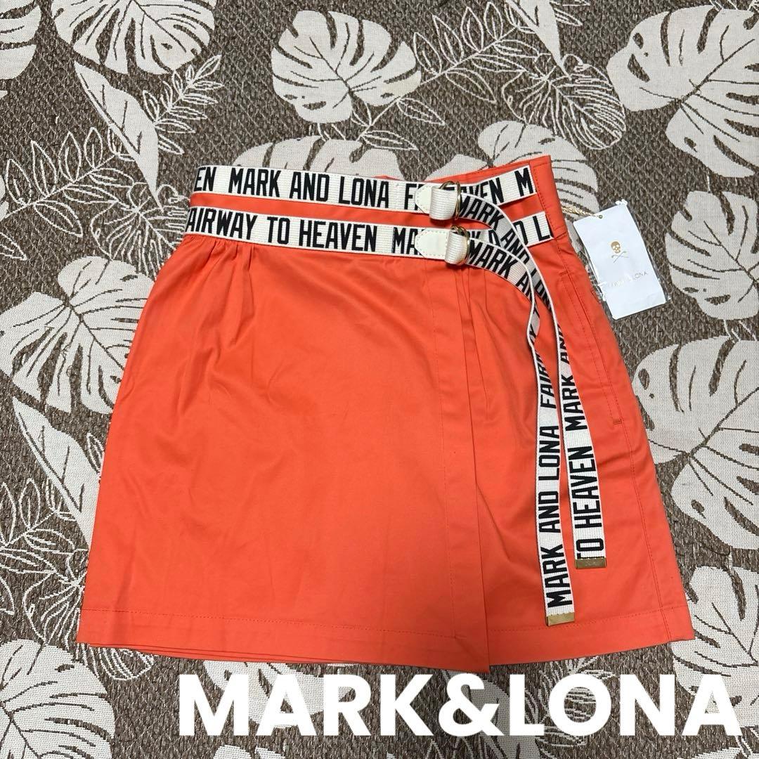 MARK&LONA(マーク&ロナ)ベルト付きストレッチキュロットスカート　新品 MARK&LONA(マーク&ロナ)ベルト付きストレッチキュロットスカート 新品
