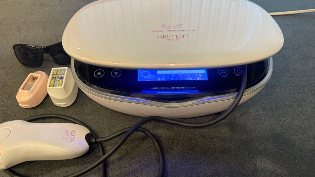 ケノン　K-201 脱毛器 10段階設定 サングラス付き 脱毛器 ケノン (KE-NON) Ver.8.7(バージョン8.7)〔2026年最新モデル