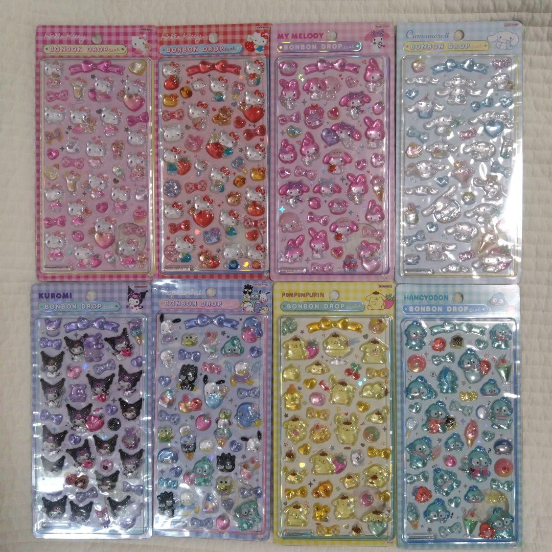 正規品 ボンボンドロップシール サンリオ 第2弾 8種コンプリートセット