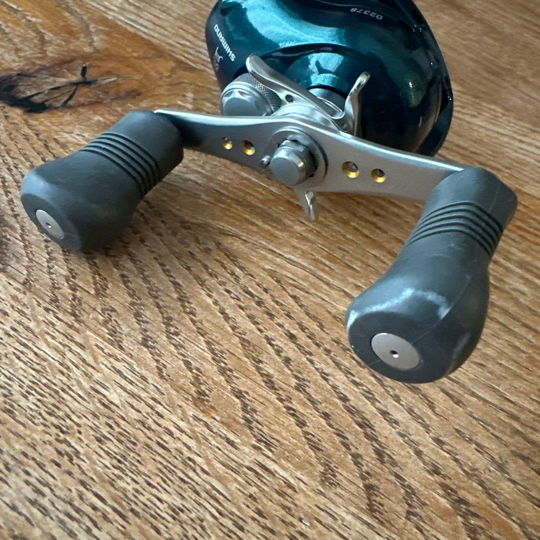 最終価格 SHIMANO 炎月 ベイトリール 青 釣り リール 鯛カブラ 最終