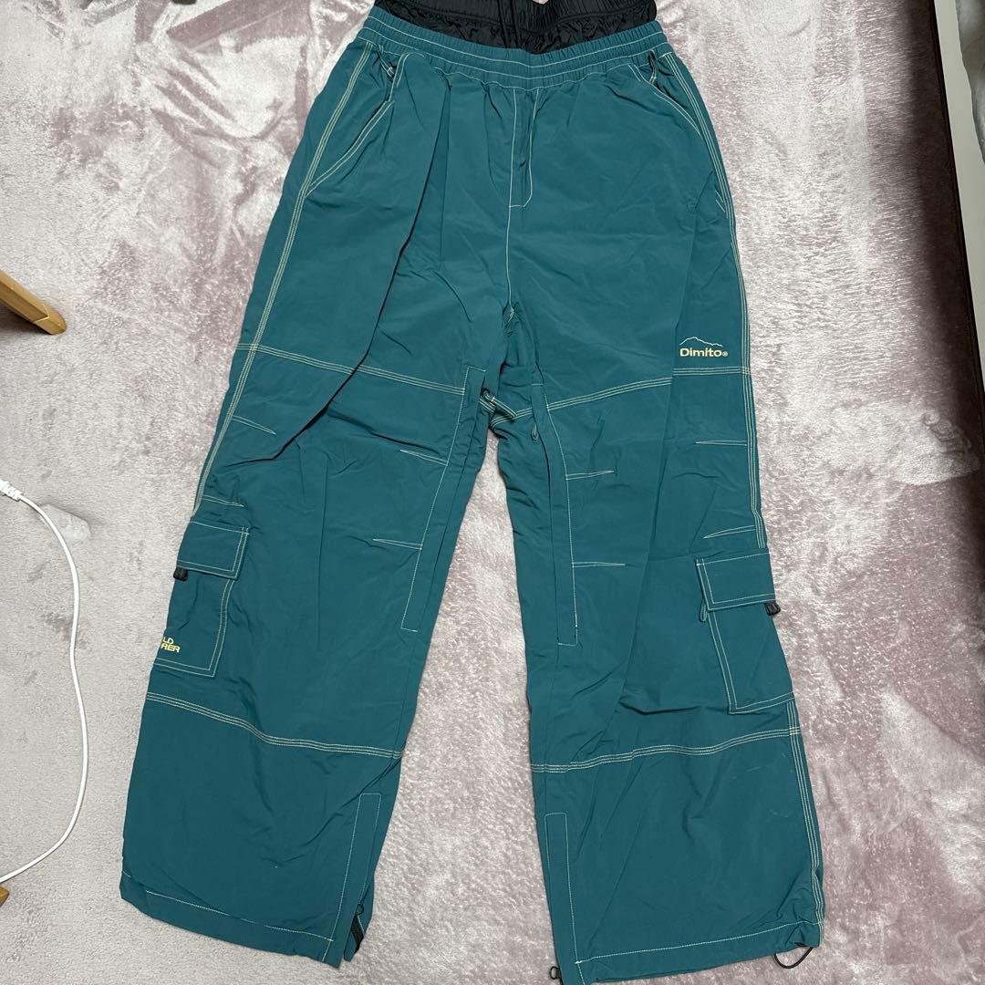 Dimito スノーボードパンツ Lサイズ グリーン DIMITO（ディミト） DIMITO RUNNER OS PANTS 防水 防寒 パンツ