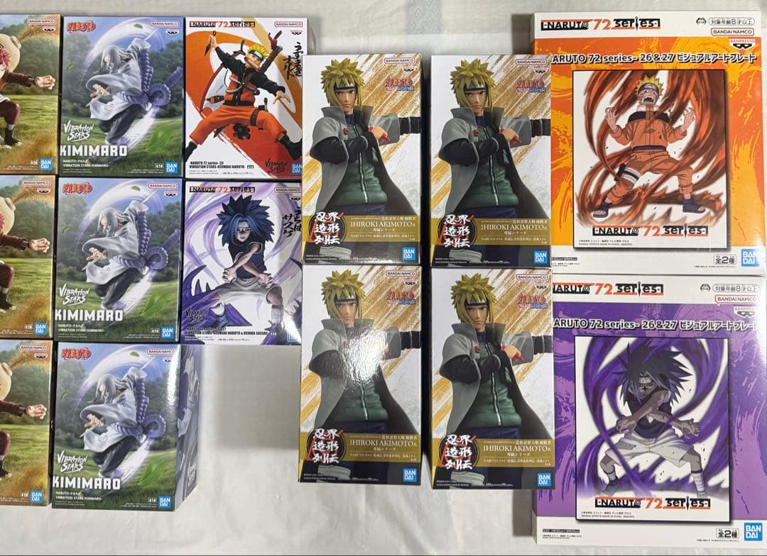ナルト疾風伝　12体　ビジュアルアートプレート2枚