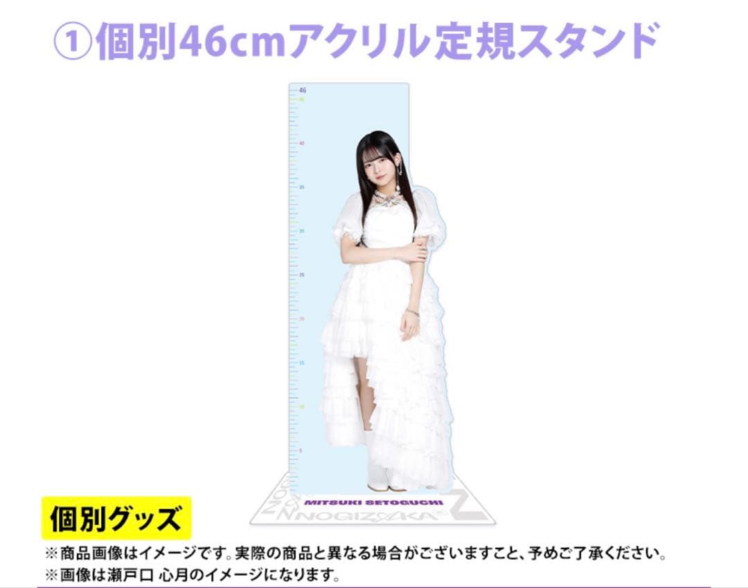 匿名】川﨑桜 46cmアクリル定規スタンド 乃木坂46 2026年 福袋C - メルカリ