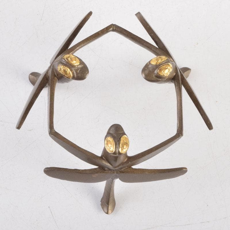 茶道具 加賀象嵌匠 本江敏彦作 唐銅 蜻蛉蓋置 共箱 V 9224 - メルカリ