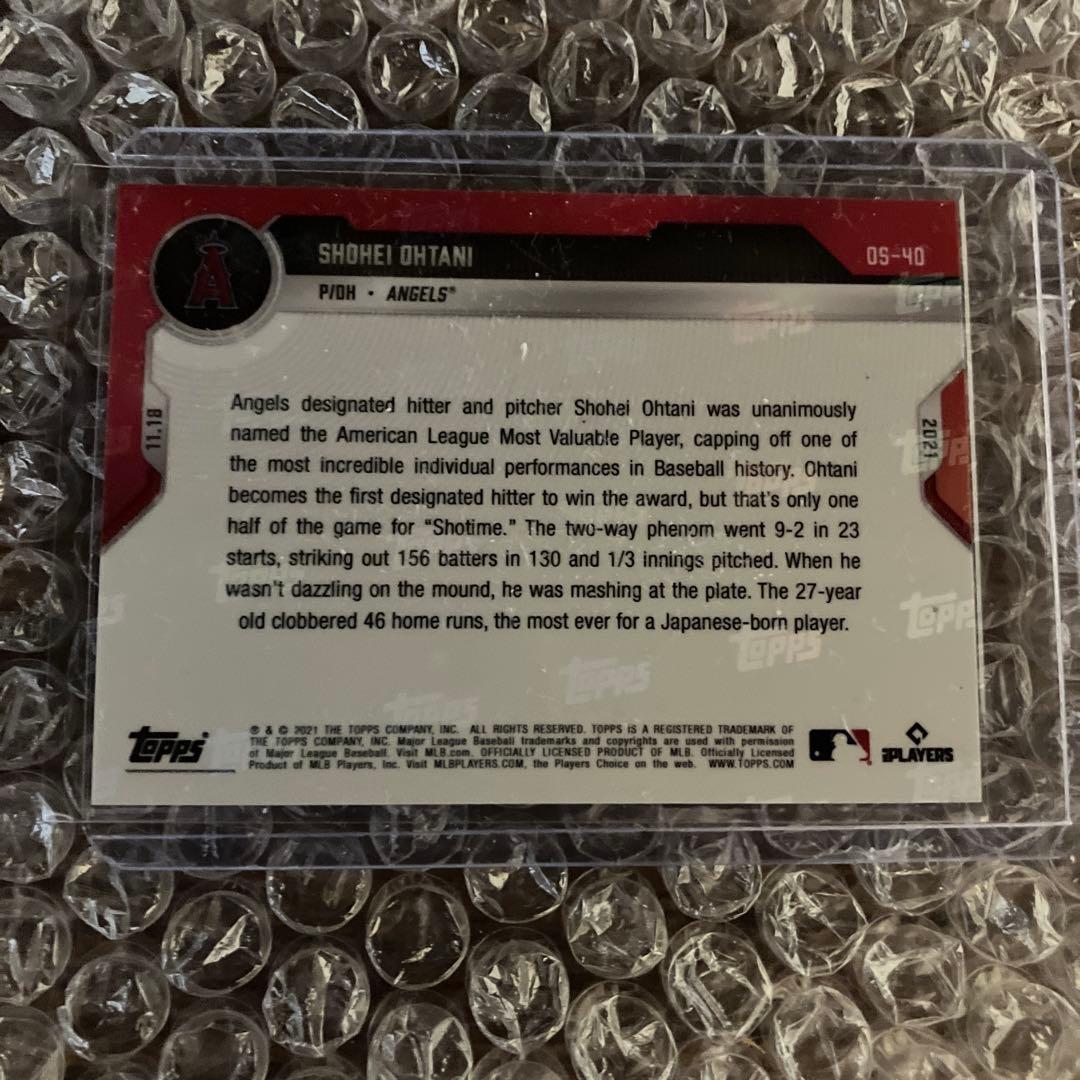 大谷翔平 ohtani 2021 Topps MVP受賞 OS40 - メルカリ