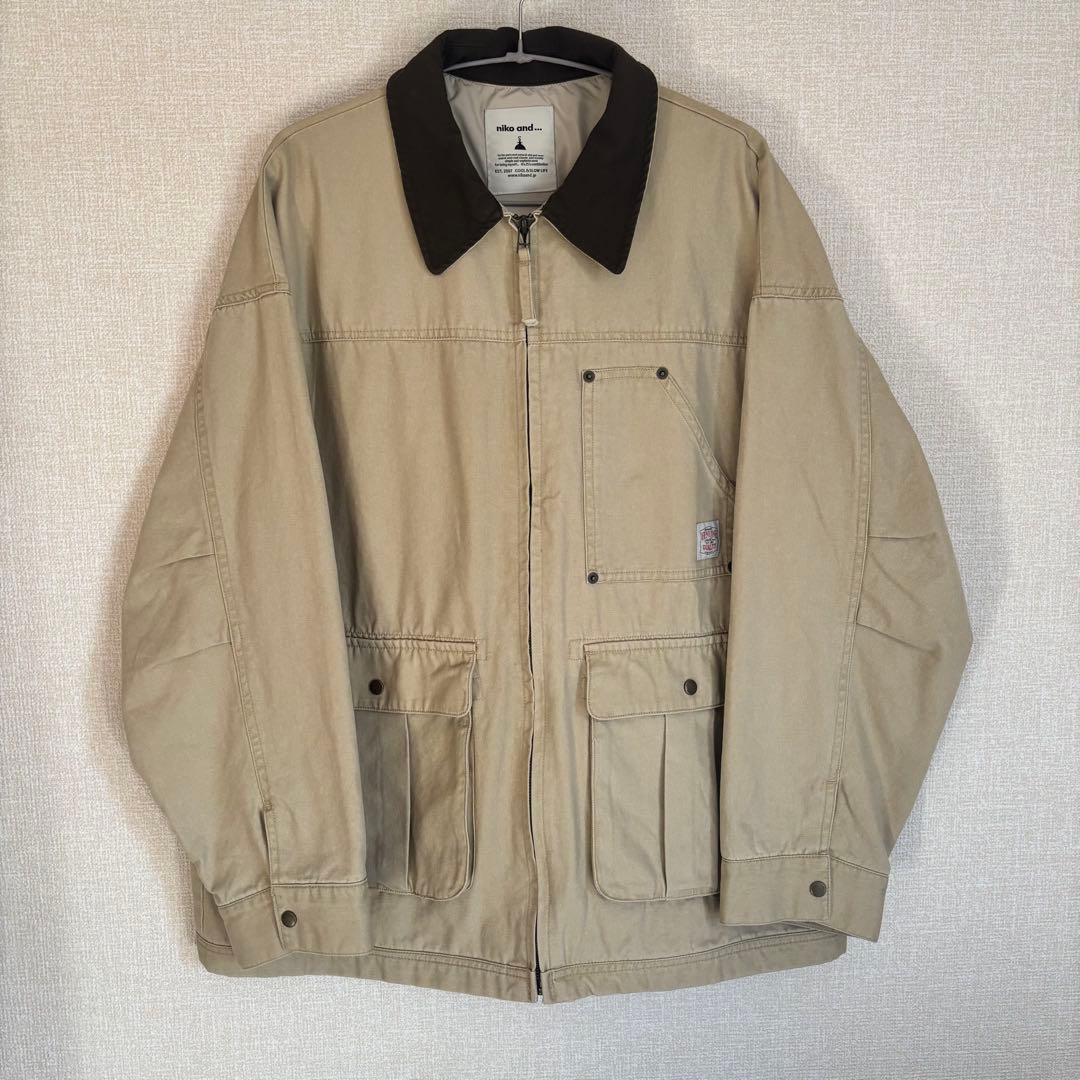 niko and ニコアンド ヴィンテージ配色ワークジャケット