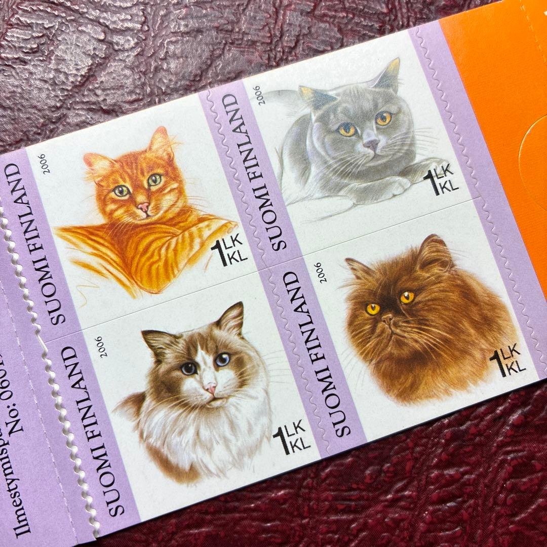 76628セール現品限 外国切手 フィンランド発行ネコブックレット - メルカリ