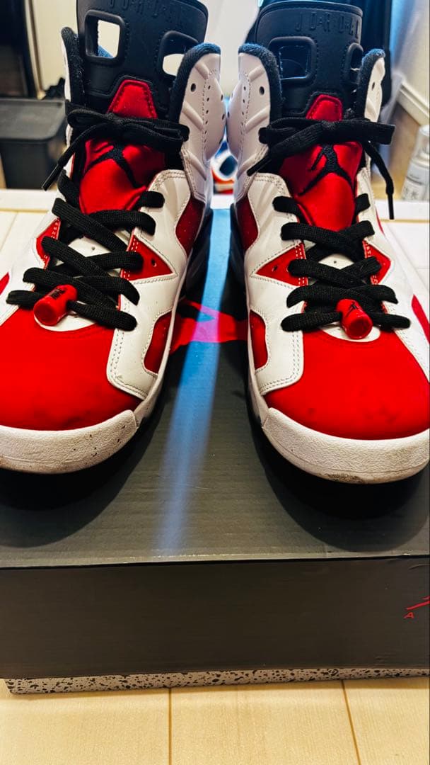 NIKEAIR JORDAN 6 Carmine カーマイン 27.5 - メルカリ