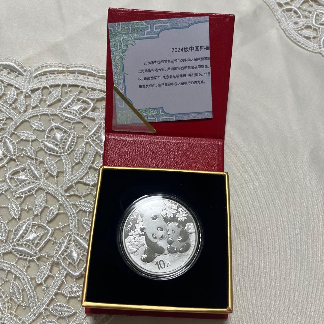 2024年 純銀 パンダ銀貨 30g 中国 10元 シルバーコイン - メルカリ