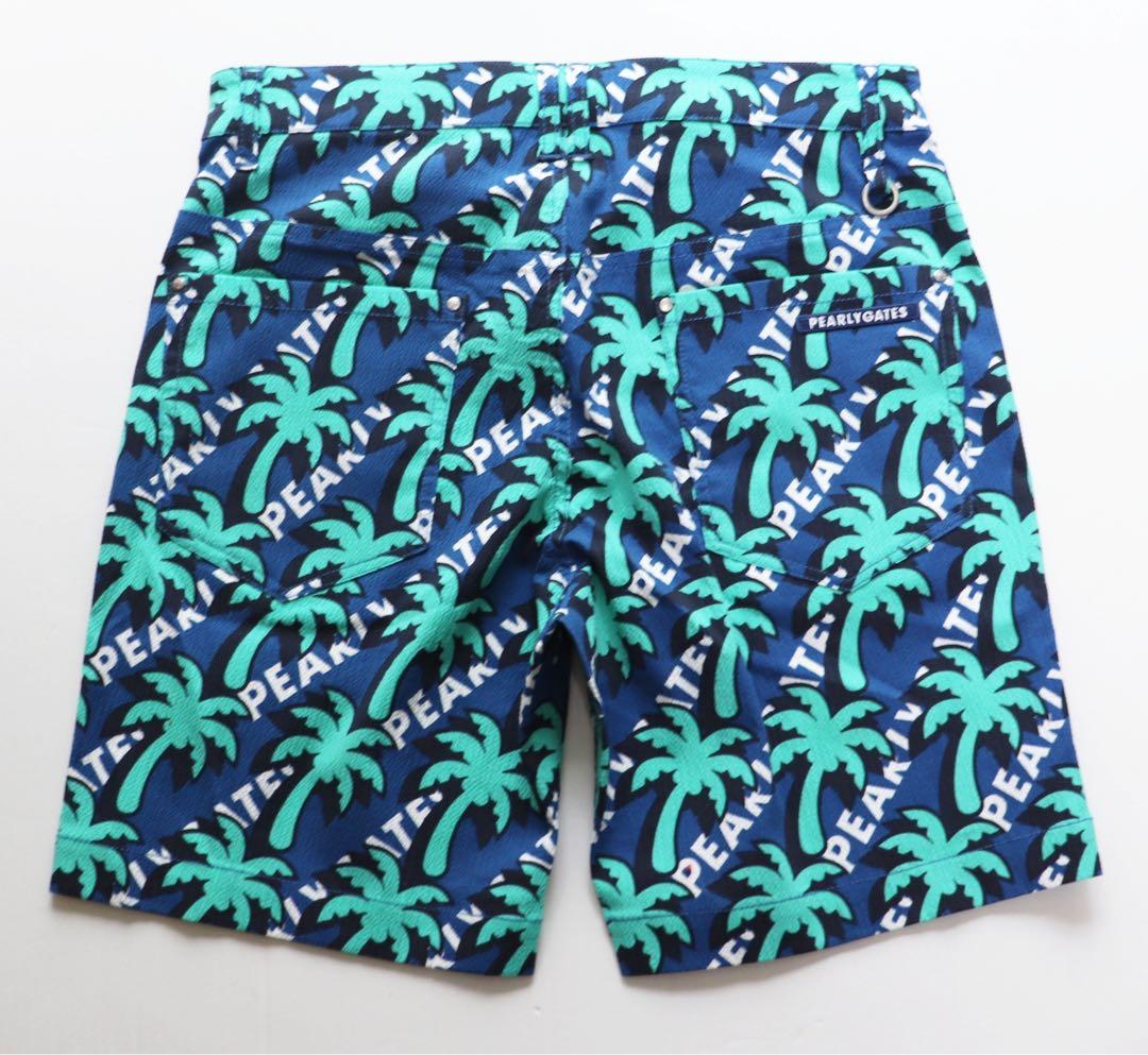 《パーリーゲイツ》新品 シアサッカー生地 ストレッチショートパンツ 4(W82)