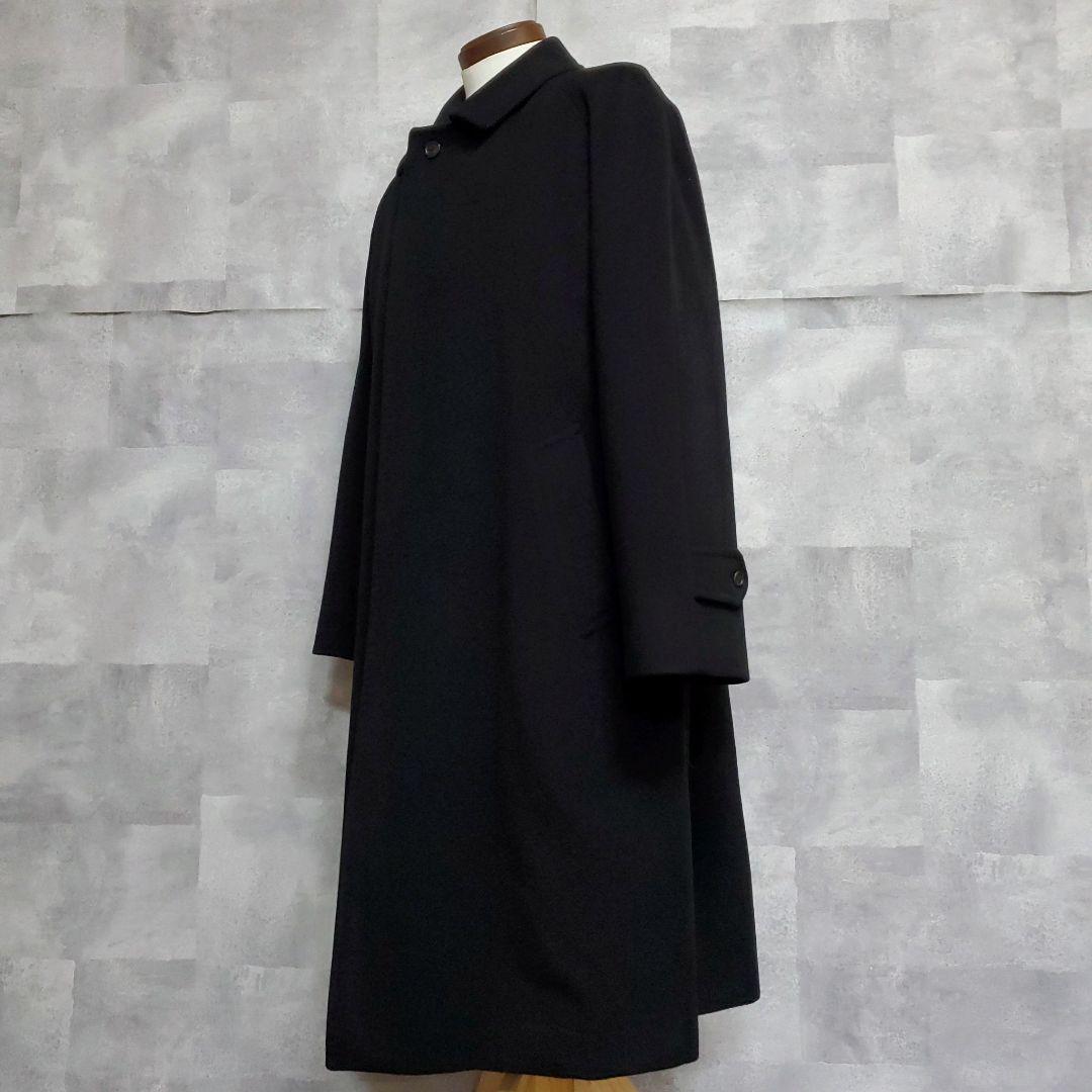 極美品 M バーバリー ラグランスリーブコート カシミヤ100 ブラック