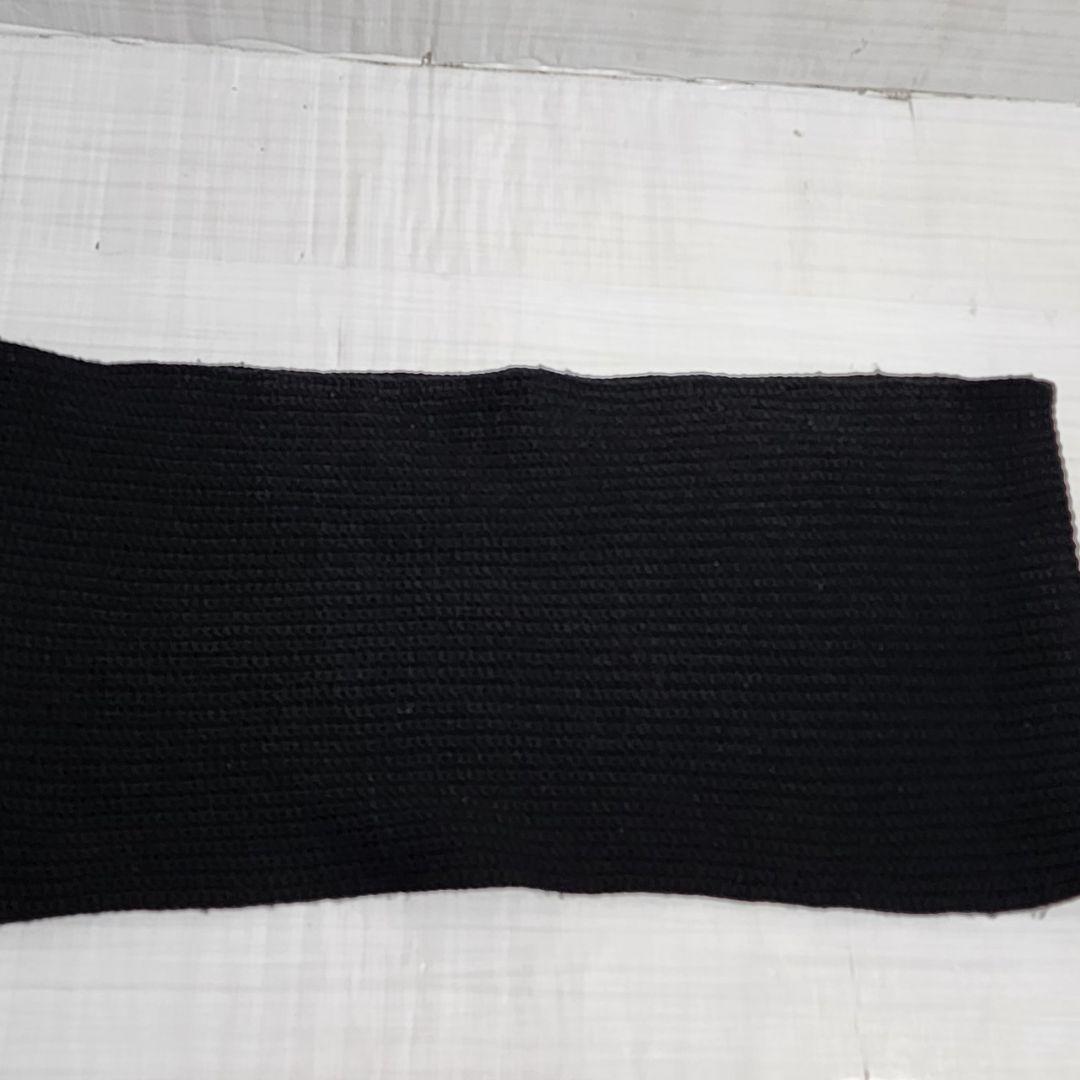 ナンバーナイン ニット スヌード ブラック ロゴ マフラー ネック