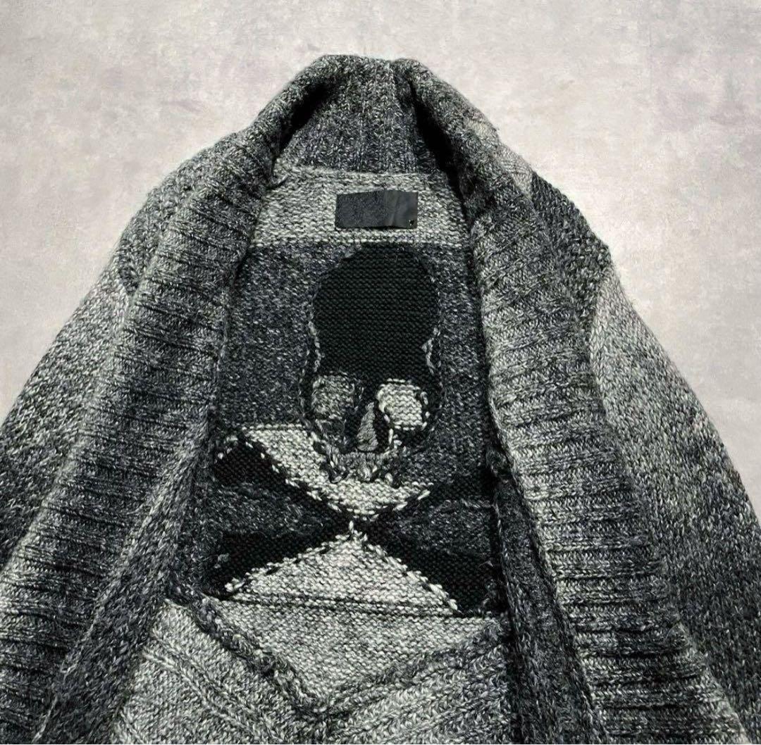 “Roen” skull knit long cardigan gown y2k