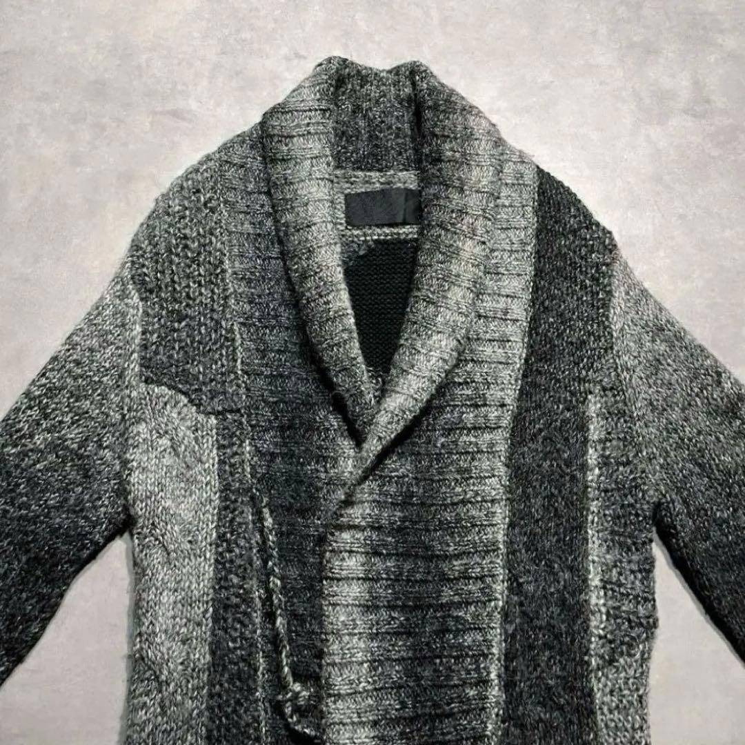 “Roen” skull knit long cardigan gown y2k