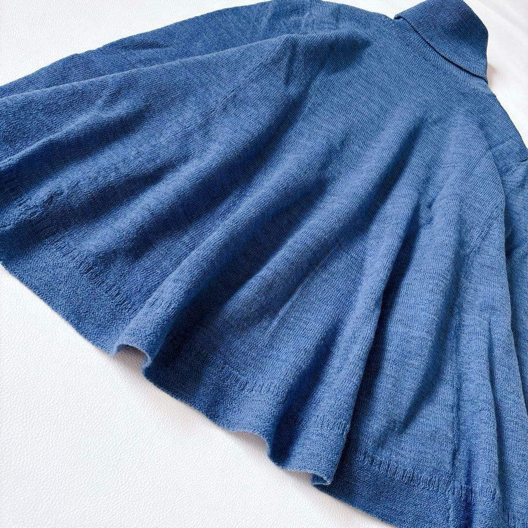 未使用級♡45R アルル超ガーゼのフレアータートルネックTシャツ