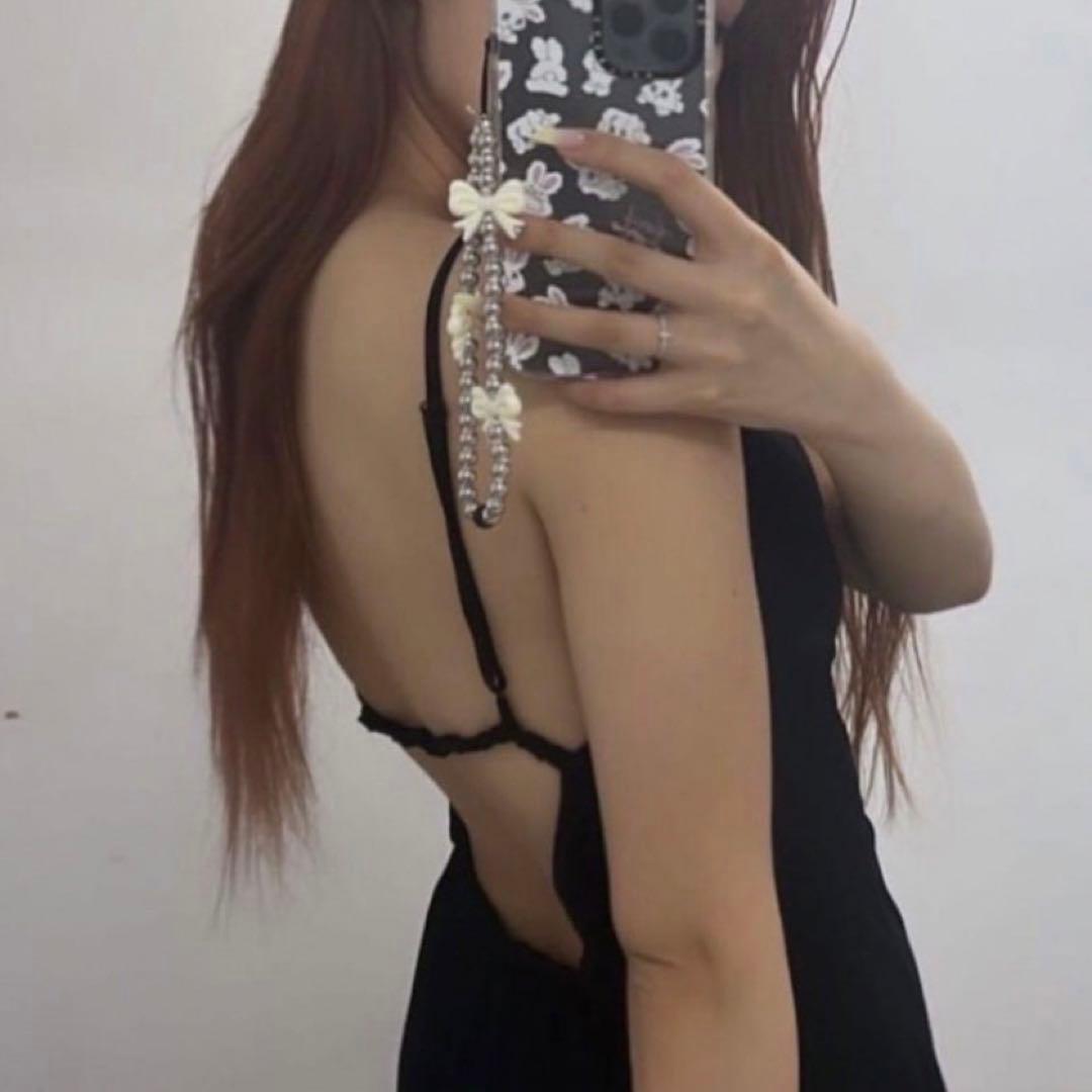 せいらちゃん使用＊StringTing 携帯ストラップ シルバー リボン - メルカリ