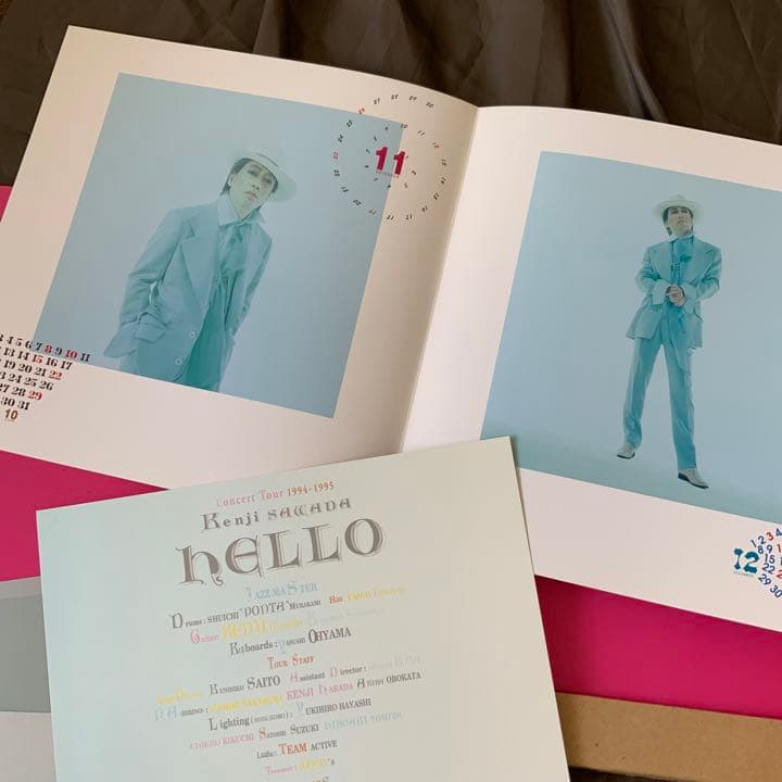 沢田研二　94年ツアーグッズ　カレンダー　経年感ありco-colo,co.