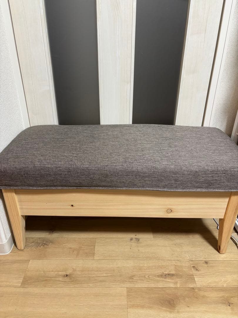 ベンチチェア② 収納あり 2/28＆3/1限定 10%OFFセール】ダイニングベンチ 長椅子 2人掛け