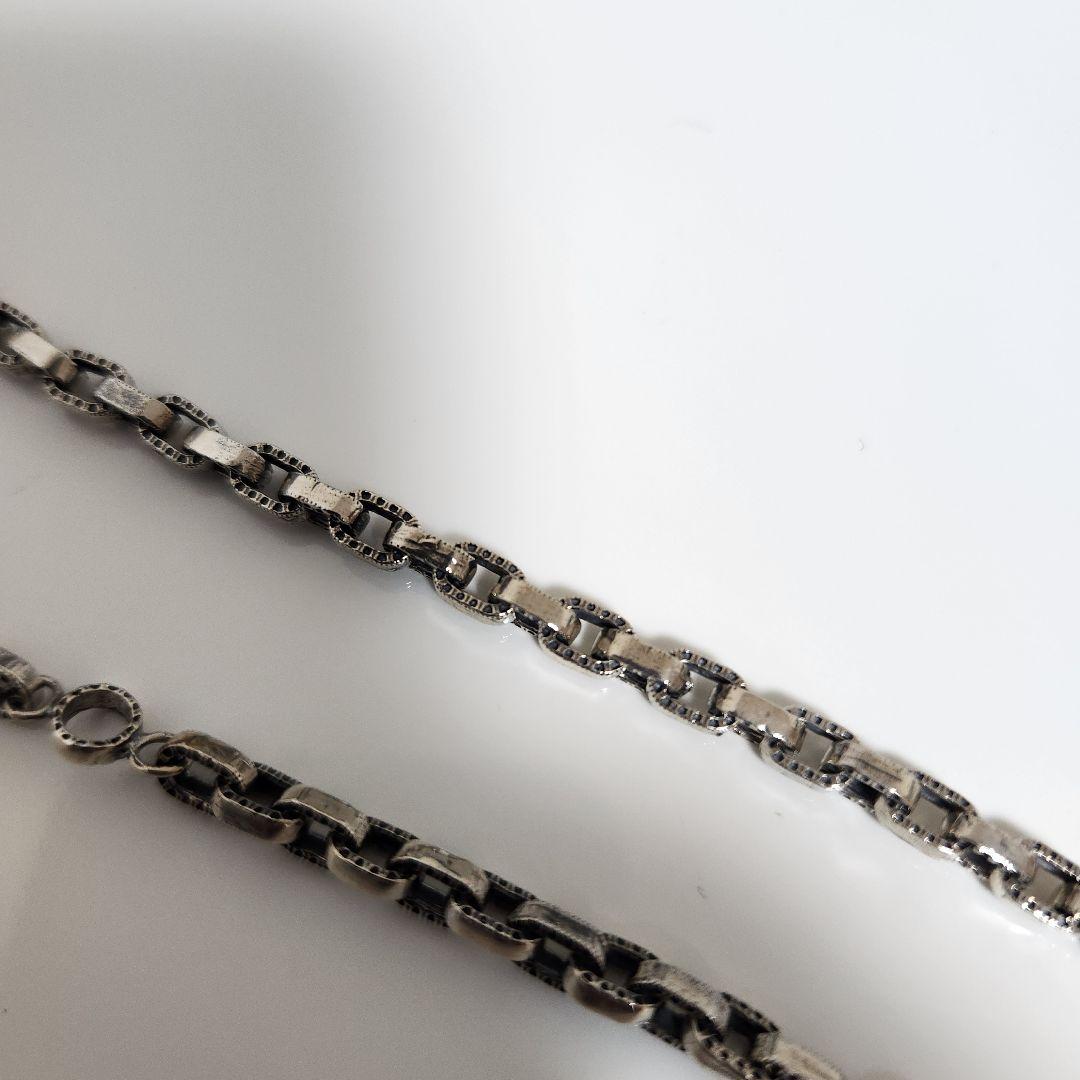 レザーズ&トレジャーズ ハーフエングレイブリンクチェーン 50センチ