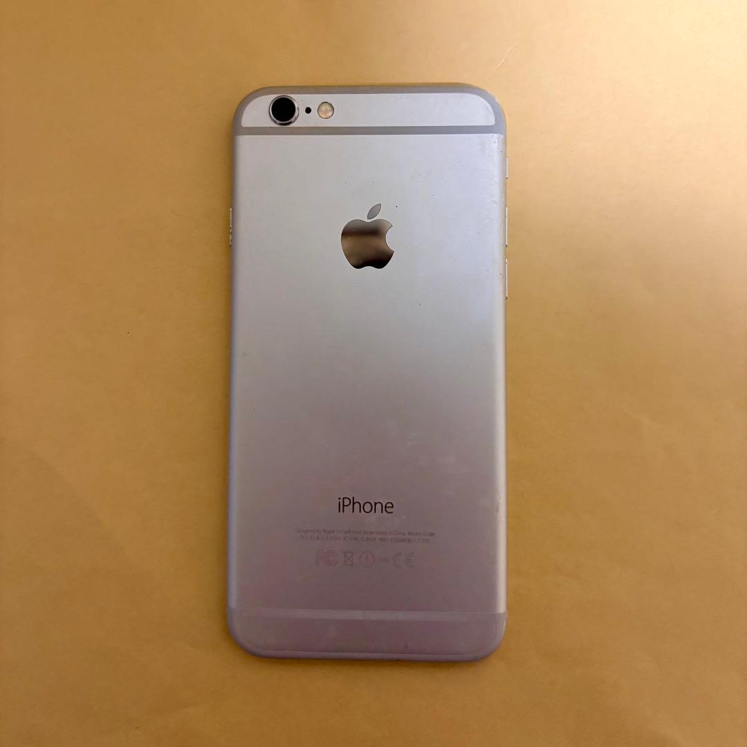 iPhone 6 シルバー 64GB バッテリー最大容量100％ - メルカリ