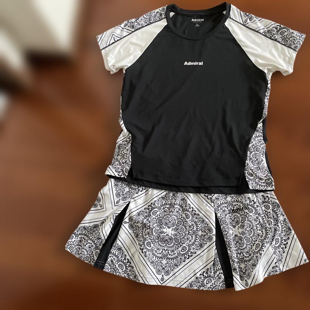 アドミラル　LLサイズ　上下セット Admiral アドミラル テニス ウェア 長袖シャツ スコート 上下