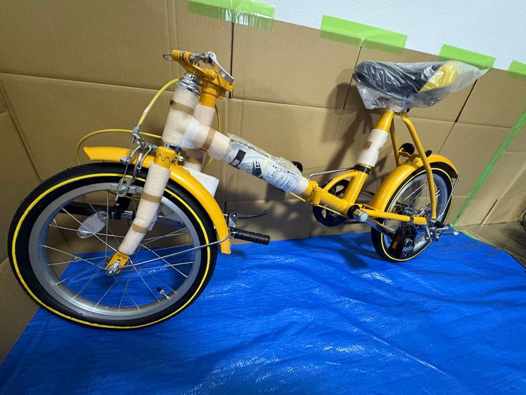 【堀川版】ATENZAアテンザ 折り畳み自転車　イエロー 16 新品未使用 アイジュサイクル 折りたたみ自転車 20インチ シマノ製 6段ギア