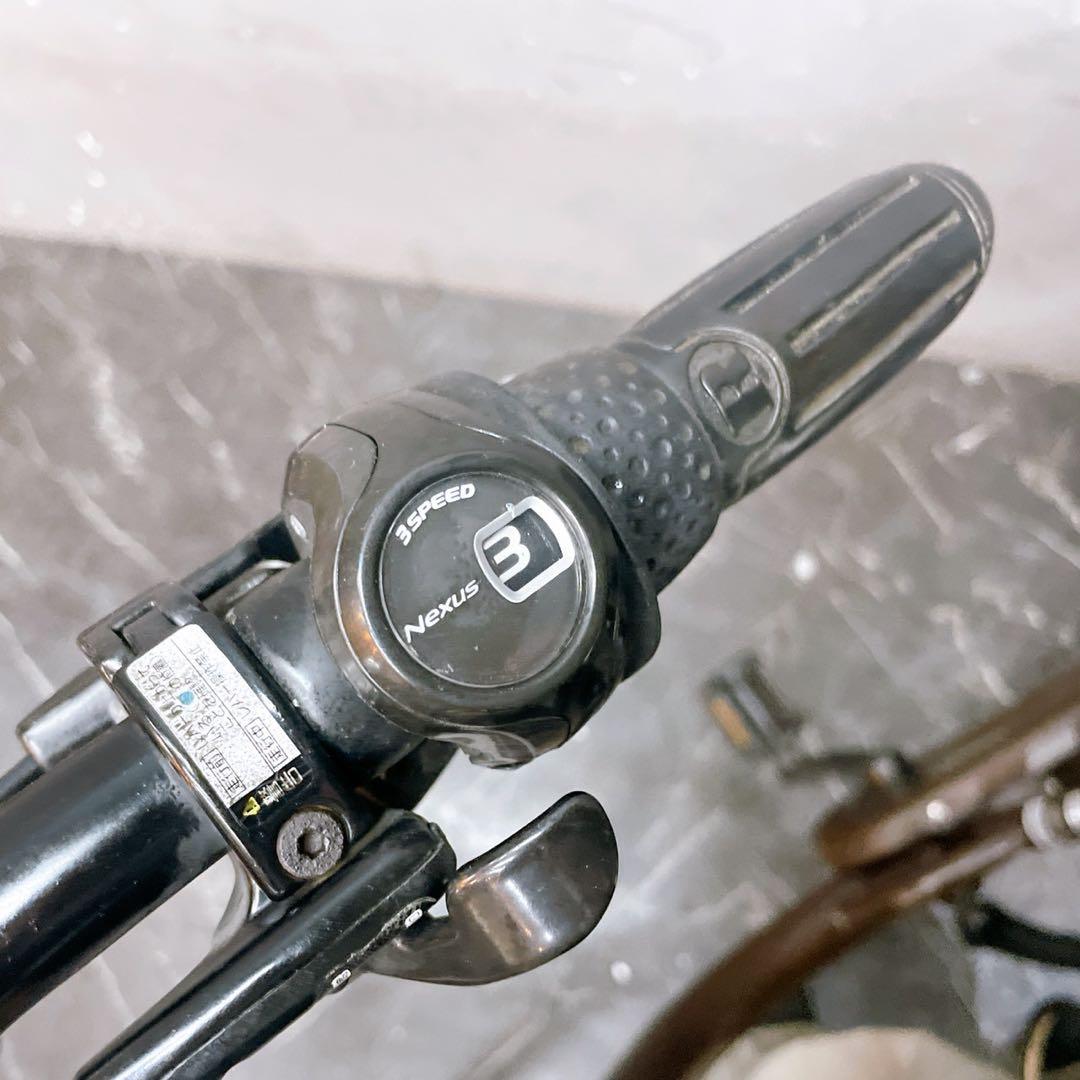 【983】《限定》一般車 ママチャリ ブリヂストン ブラウン 内装変速付き