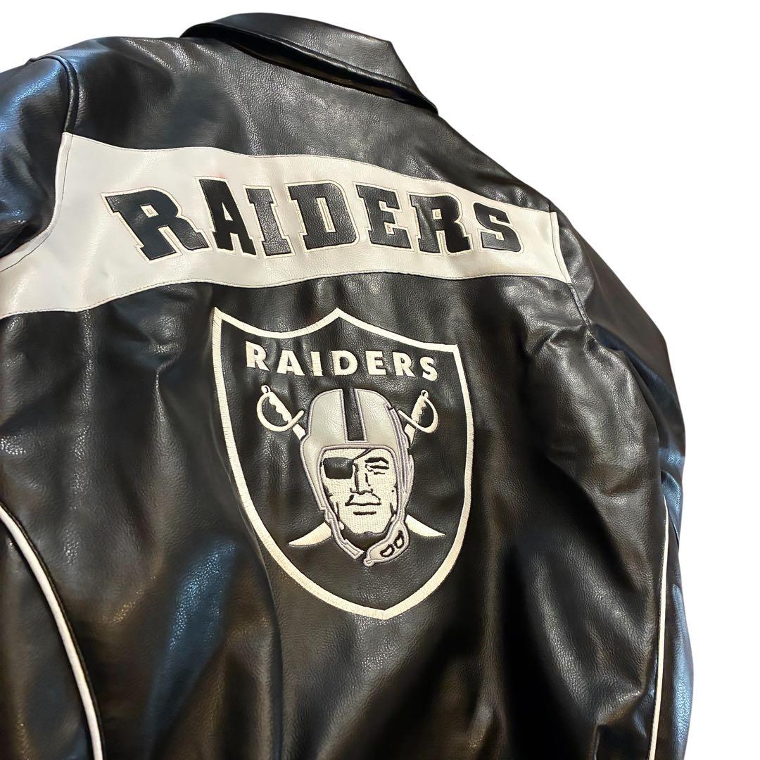 状態◎】00s NFL RAIDERS レザー ジャケット 長瀬智也 軽量 - メルカリ