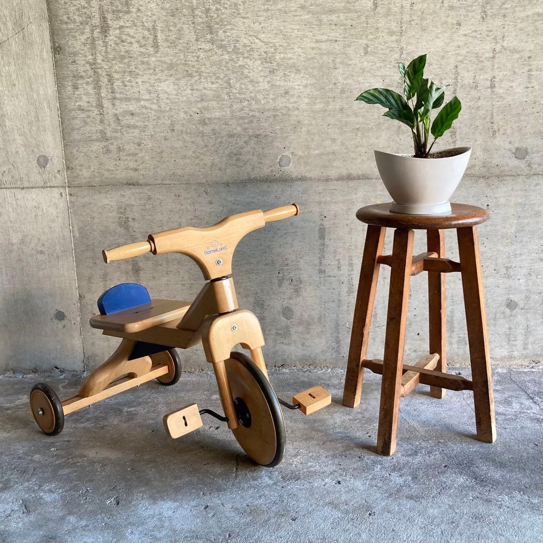 ボーネルンド 三輪車 ペダル付き 子供用 木製 ウッド シンプル