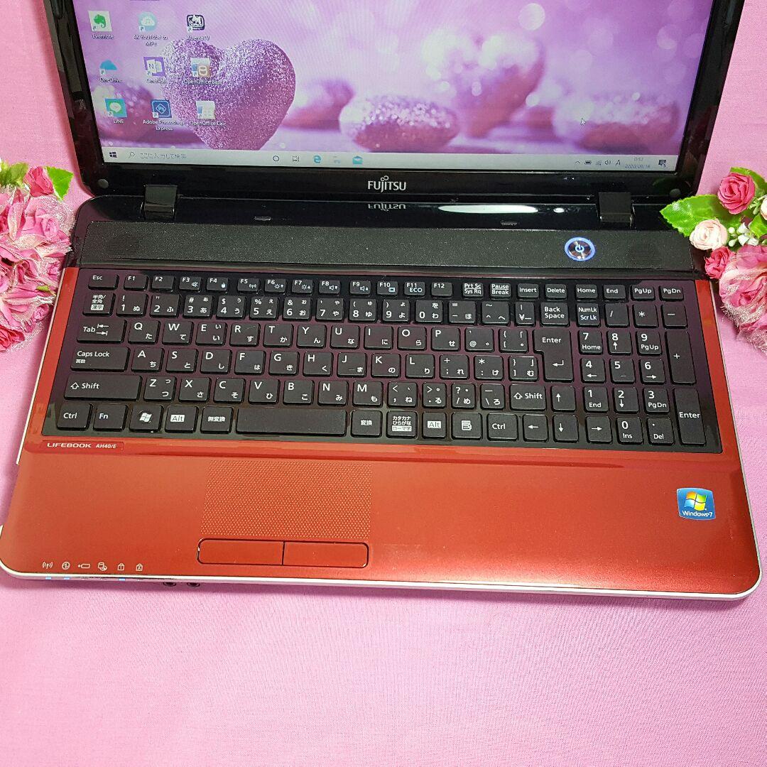 ❇レッド❇Win10❇HDMI&テンキ❇メモリ4G❇WEBカメラ❇テレワーク可能