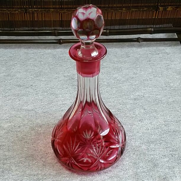 薩摩切子？　デキャンタ 島津薩摩切子】 創作 デカンタ300ml cut01 – ㈱島津興業 島津薩摩切子