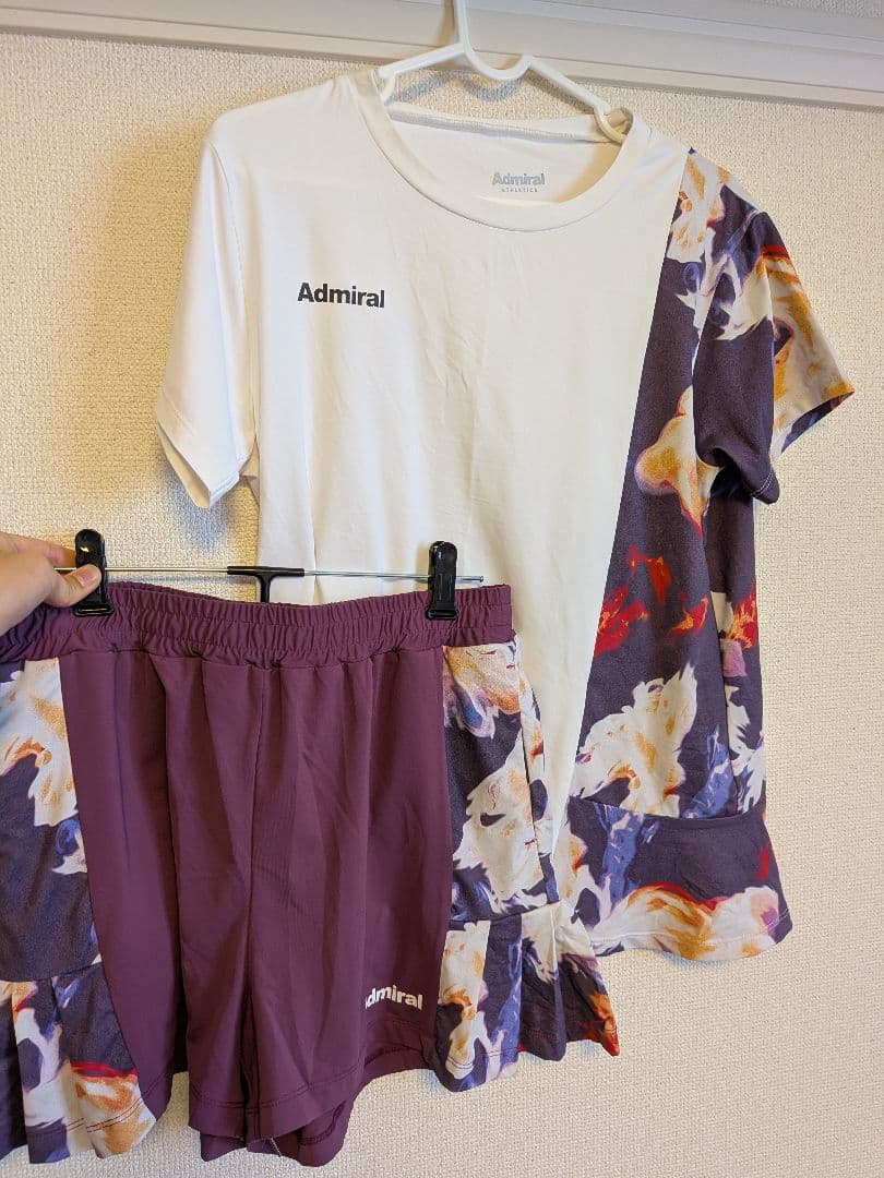 アドミラル テニスウェア上下セット L アドミラル(Admiral) ウェア（レディース） ]バックレイヤードスリット