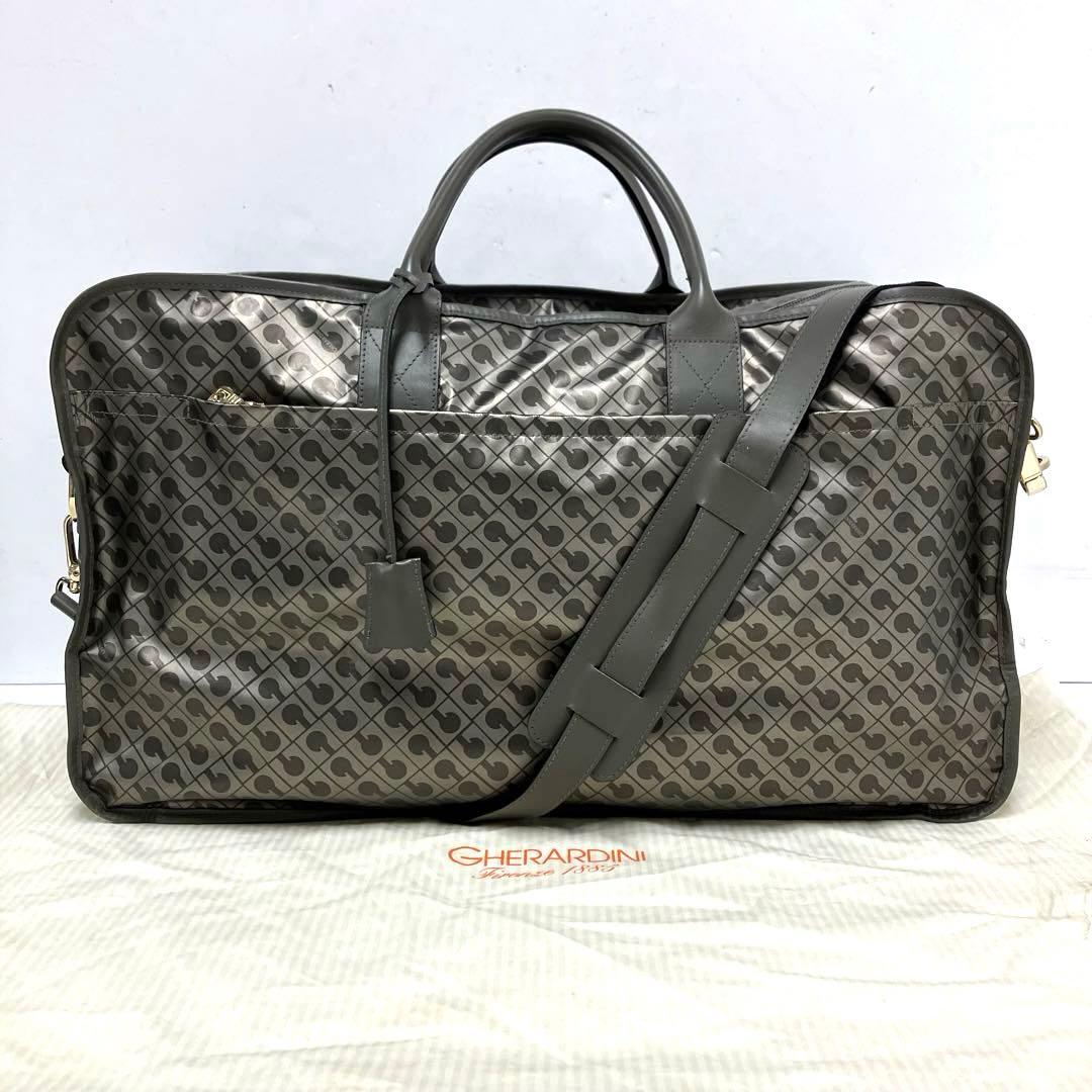 大人気☆ゲラルディーニ☆ボストンバッグ☆ソフティ☆2way☆男女兼用☆グレー！ GHERARDINI ゲラルディーニ ソフティ 2way ボストンバッグ 大容量