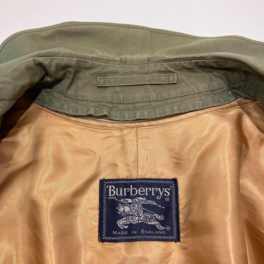 専用品 バーバリーズ ロングステンカラーコート ライナー付 玉虫色