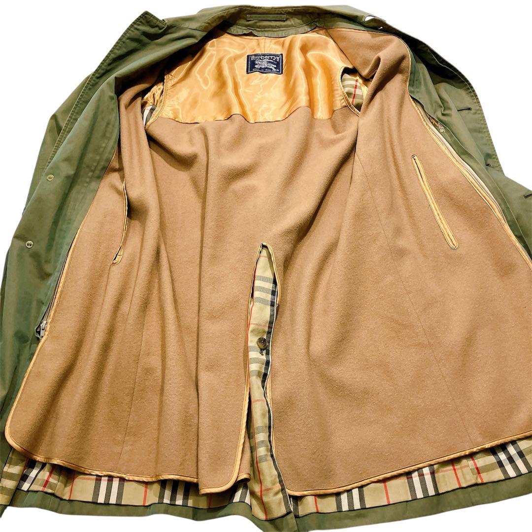 専用品 バーバリーズ ロングステンカラーコート ライナー付 玉虫色