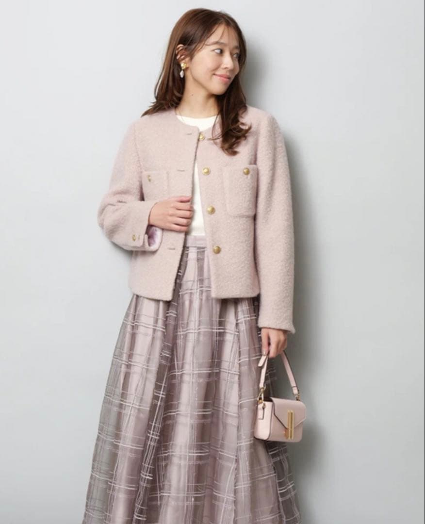 新品未使用　JUSGLITTY 《店舗限定》シャギーブークレジャコット