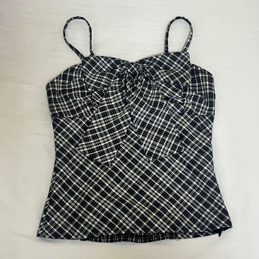 BUBBLES リボンチェックアンサンブル - メルカリ