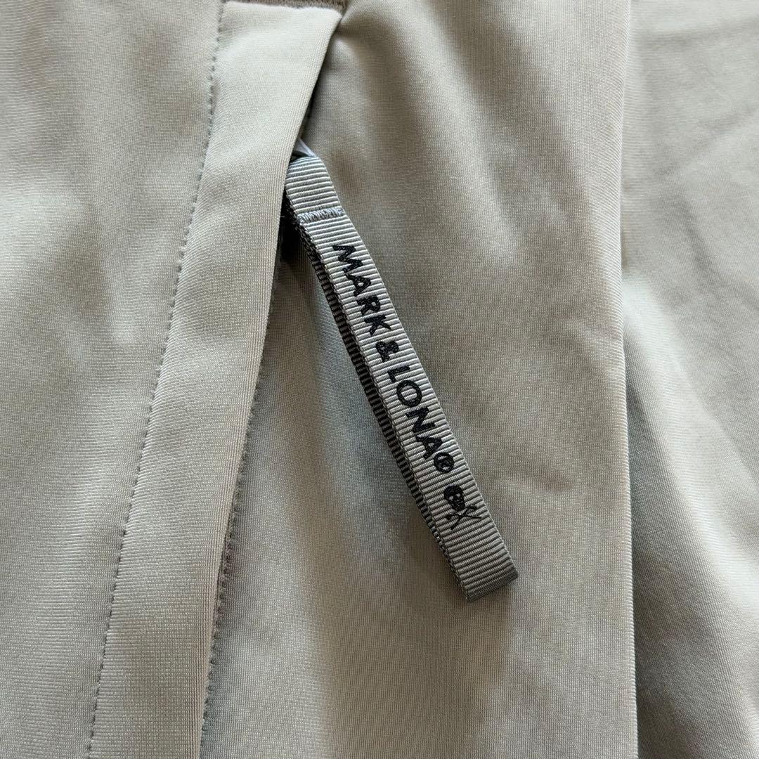 マークアンドロナ ジップパーカー スカル ストレッチ グリーン系