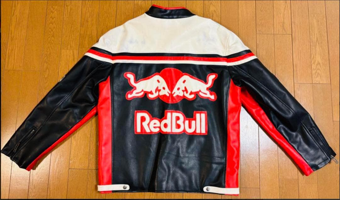 RedBull レーシング レザージャケット ☘️ライダース - メルカリ