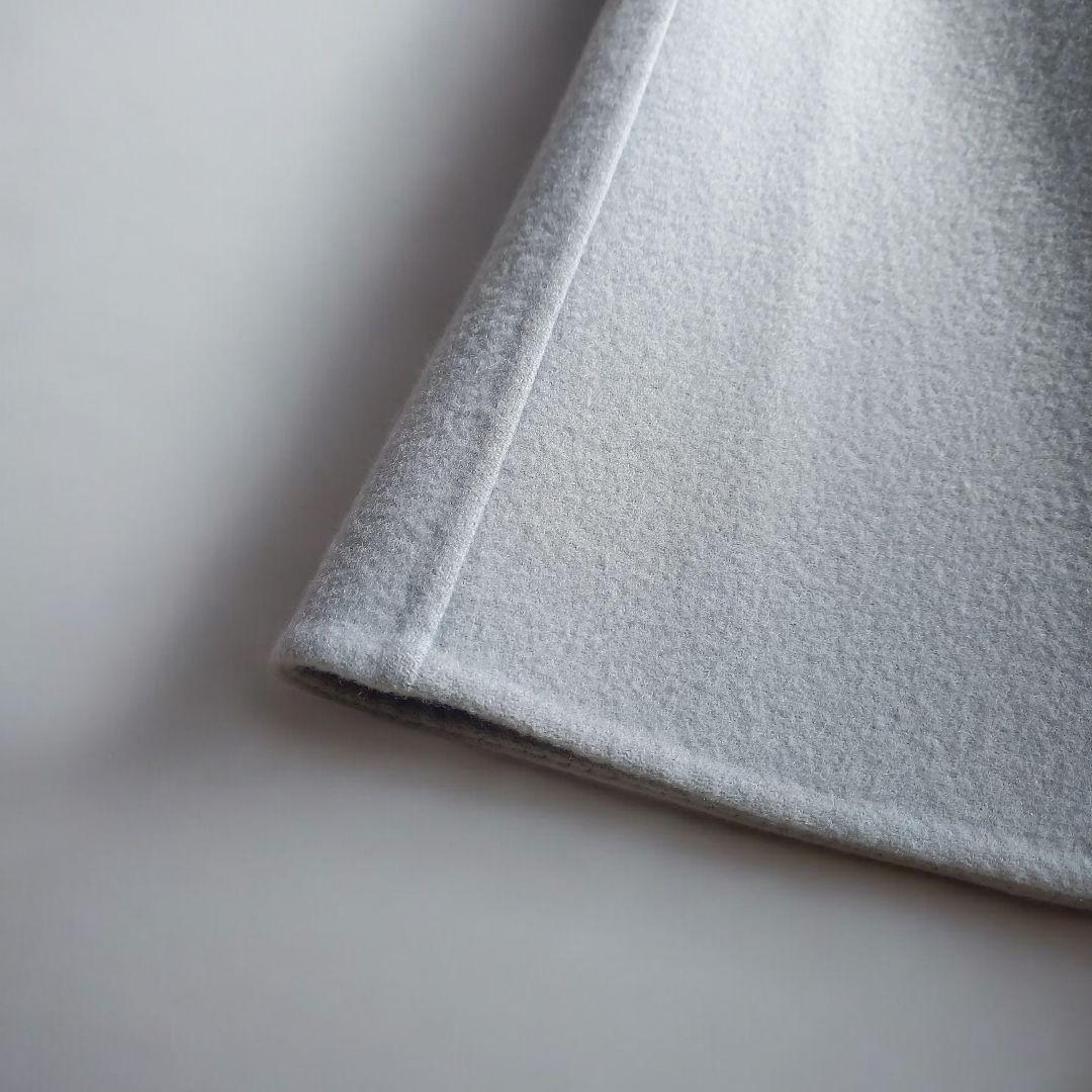 マディソンブルー ウールリバーフレアスカート サックス くすみカラー