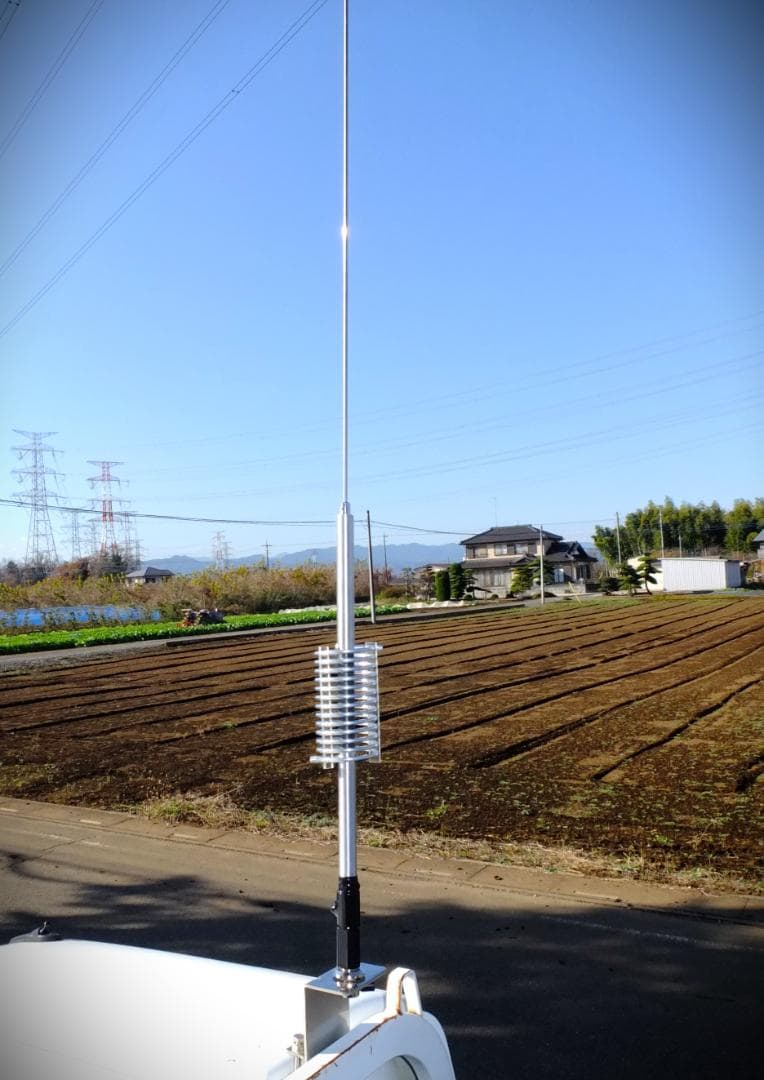 AM小型軽量★デコトラUFOアンテナ27-28MHz 1/4λ 耐圧1.5KW★