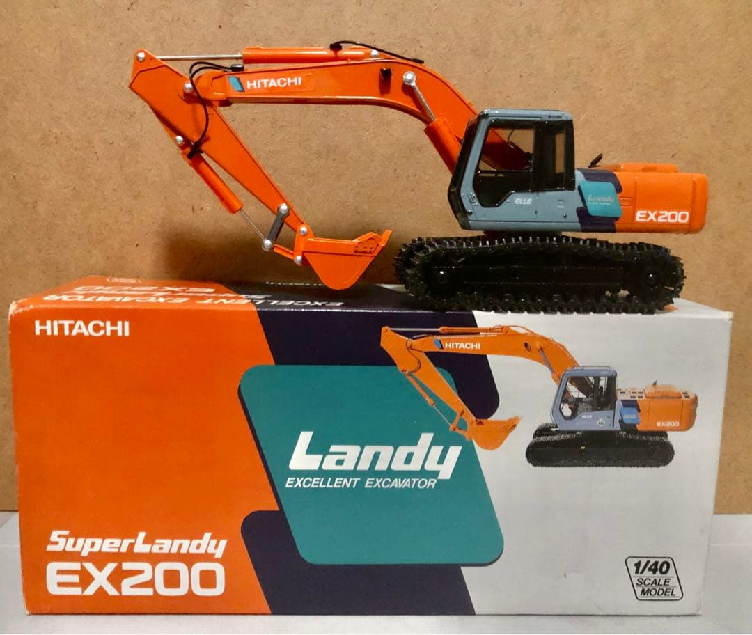 最終値下げ日立建機 EX200 Super Landy 油圧ショベル1/40 - メルカリ