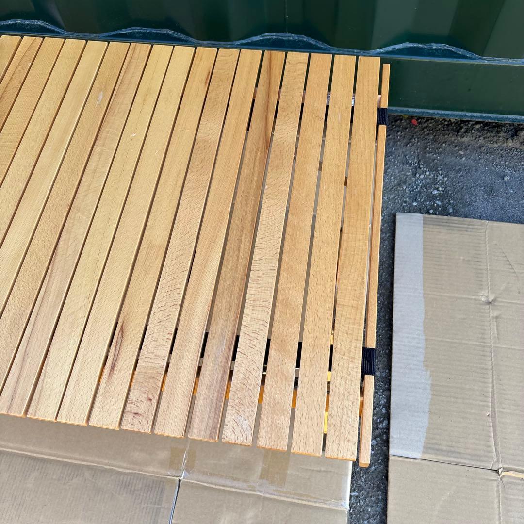 Curiace キュリアス ロールトップテーブル ブナ 天然木 100cm - メルカリ