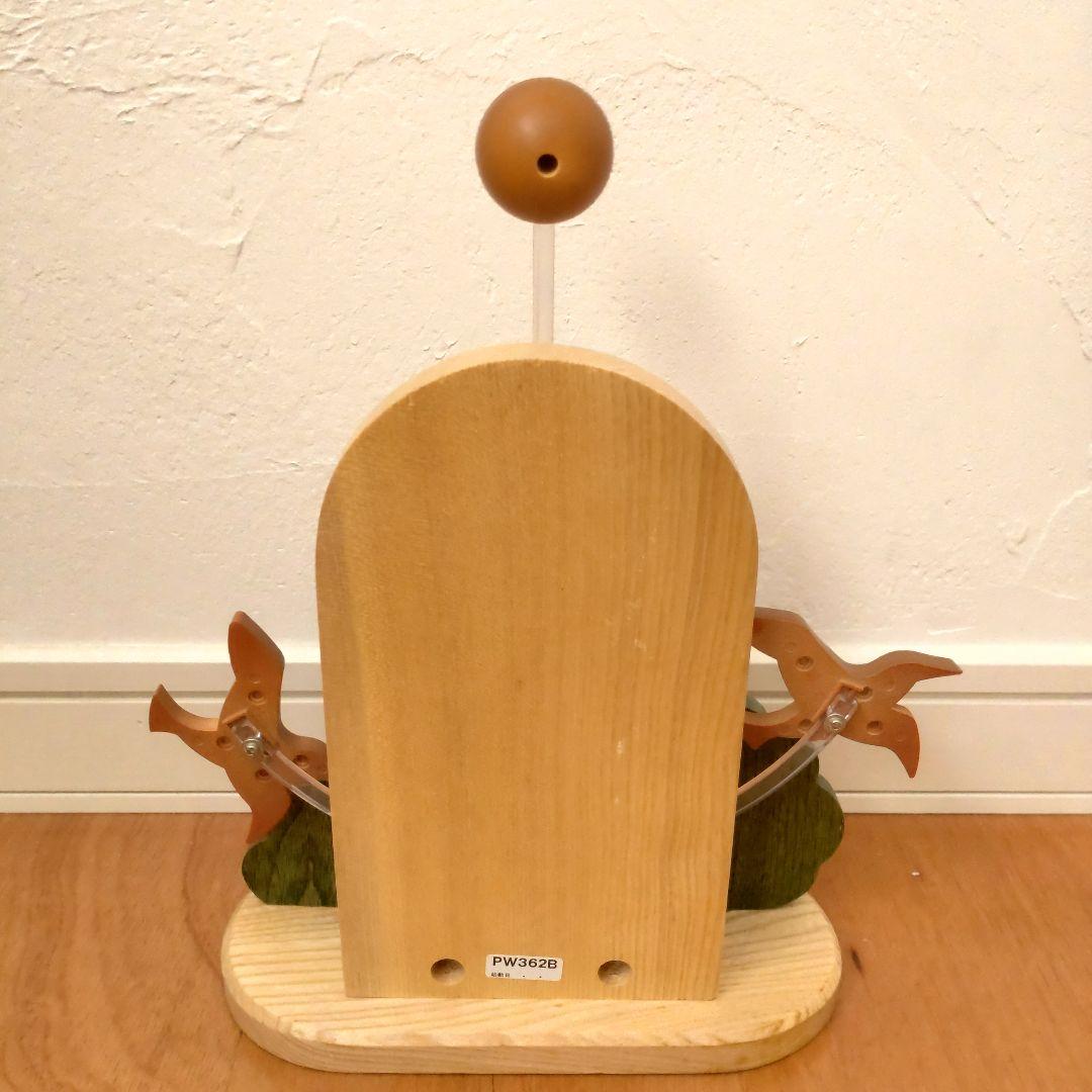 稀少一点物】服部SEIKO 木製振り子時計 夢飛行 飾り振り子 箱あり品