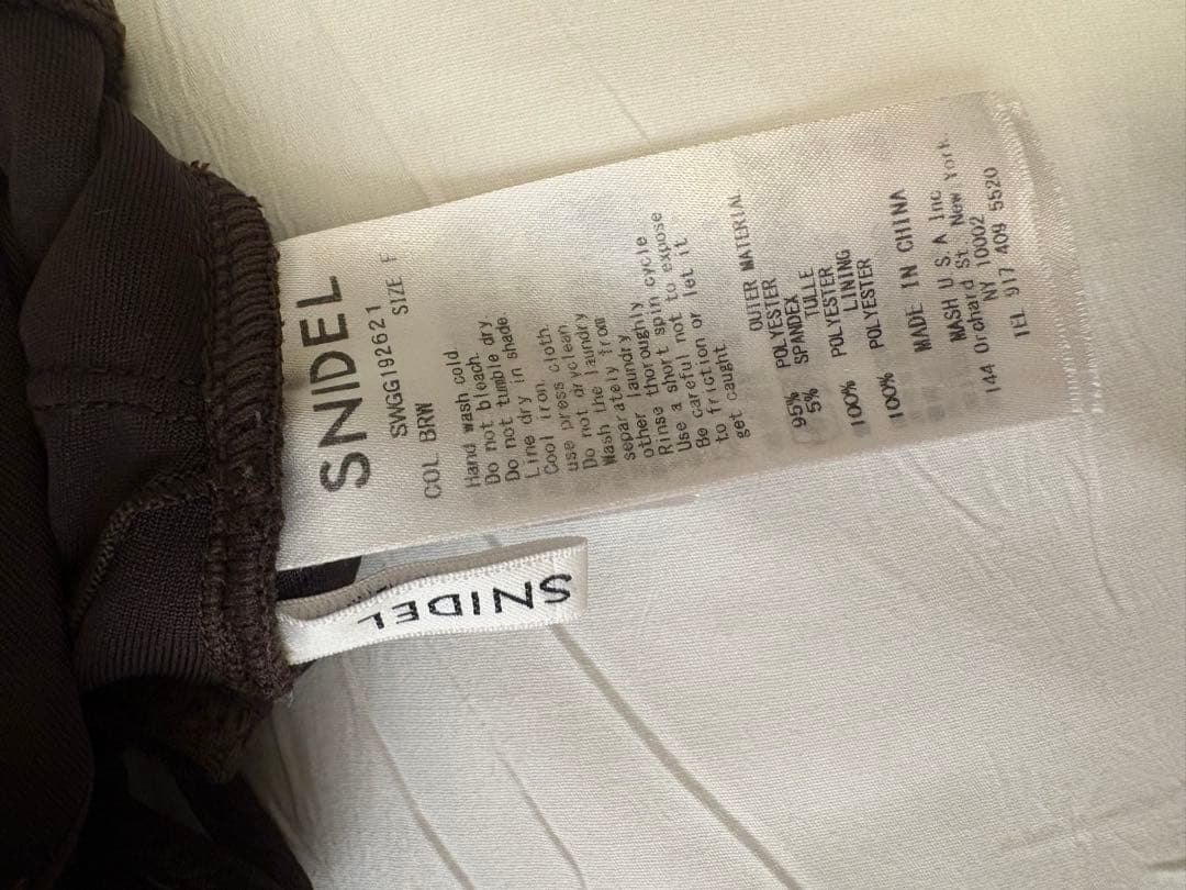 SNIDEL ホルターネックスイムワンピース スナイデル ブラウン - メルカリ